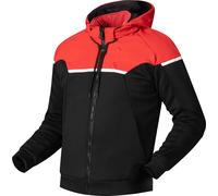 Richa Stradale Sudadera de moto, negro-rojo, tamaño 6XL para Hombres