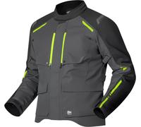 Richa Taurus Chaqueta Textil de Motocicleta Impermeable, negro/amarillo, Talla 4XL