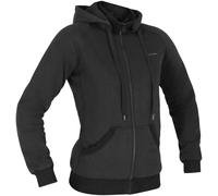Richa Titan 2 Sudadera con capucha con cremallera de motocicleta para mujer, negro, Talla XL