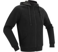Richa Titan 2 Sudadera con capucha con cremallera para motocicleta, negro, tamaño 2XL para Hombres