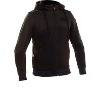 Richa Titan Core Sudadera con capucha con cremallera para motocicleta, negro, tamaño L para Hombres