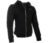 Richa Titan Sudadera con capucha con cremallera de motocicleta para mujer, negro, Talla XL