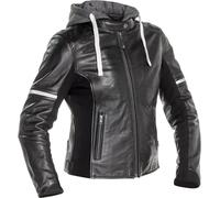 Richa Toulon 2 Chaqueta de cuero de moto para mujer, negro, Talla 40