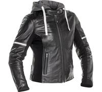Richa Toulon 2 Chaqueta de cuero de moto para mujer, negro, Talla 42