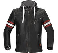 Richa Toulon 2 Chaqueta de cuero para moto, negro/rojo, Talla 58