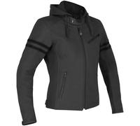 Richa Toulon Black Edition Chaqueta de cuero de moto para mujer, negro, Talla 40