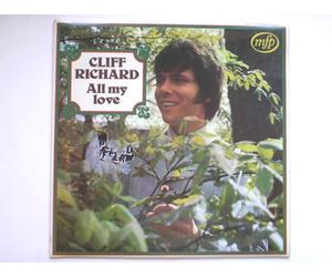 Richard, Cliff - Richard, Cliff All My Love LP Music For Pleasure MFP1420 EX/EX 1970s UK pressing