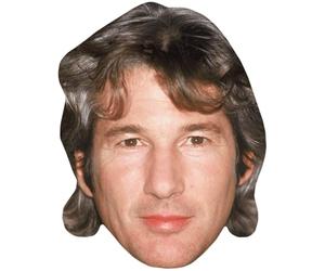 Richard Gere (Long Hair) Mascaras de personajes famosos, caras de carton