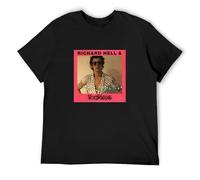 Richard Hell & The Voidoids Men's T-Shirt Unisex Black Cotton Hip Hop Print tee Shirts 3XL