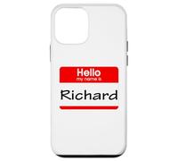 Richard, Hola, me llamo Etiqueta, Insignia Carcasa para iPhone 12 Mini