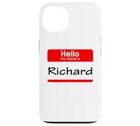 Richard, Hola, me llamo Etiqueta, Insignia Carcasa para iPhone 13