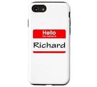 Richard, Hola, me llamo Etiqueta, Insignia Carcasa para iPhone SE (2020) / 7/8