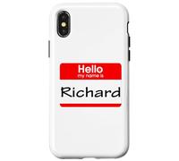 Richard, Hola, me llamo Etiqueta, Insignia Carcasa para iPhone X/XS
