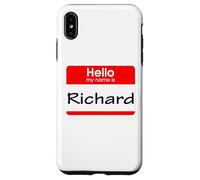 Richard, Hola, me llamo Etiqueta, Insignia Carcasa para iPhone XS MAX