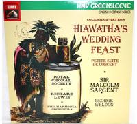 Richard Lewis - tenor - EMI - ESD 7161: Coleridge-Taylor; Hiawatha's Wedding Feast, Petite Suite de Concert: Sir Malcolm Sargent, George Weldon: LP