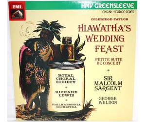 Richard Lewis - tenor - EMI - ESD 7161: Coleridge-Taylor; Hiawatha's Wedding Feast, Petite Suite de Concert: Sir Malcolm Sargent, George Weldon: LP