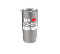 Richard - Mi corazón pertenece a Richard - Amor Vaso térmico de acero inoxidable de doble pared