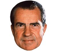 Richard Nixon (Black Hair) Big Head. Máscara más grande que la vida.