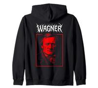 Richard Wagner Compositor de música clásica Death Metal Goth Sudadera con Capucha