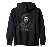 Richard Wagner Música clásica Ópera Compositor Retrato Sudadera con Capucha