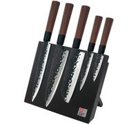 Richardson Sheffield Bloque de 5 cuchillos de cocina Acero inoxidable Negro