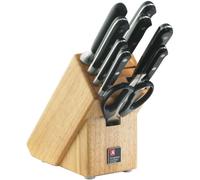 Richardson Sheffield Bloque de 9 piezas con afilador acero inoxidable negro