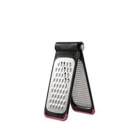 Richardson Sheffield Rallador plegable, rallador de queso, de acero inoxidable, rallador de verduras que ahorra espacio, rallador de cocina, rallador cuadrado, color negro