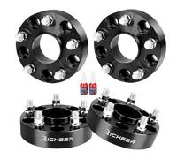 Richeer Espaciadores de rueda centrales de 5 x 5 para Wrangler JL/JLU 2018-2022, Grand Cherokee WK2 2011-2022, Gladiator JT 2019-2022, Durango, espaciador de rueda forjado de 5 x 127 mm con pernos de
