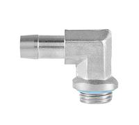 Richer-R 2Pcs Adaptador de Tubo Rosca G1 / 4 de 90 Grados Codo de Latón con Anillo de Sellado de Silicona para PC Sistema de Refrigeración por Agua(11mm)