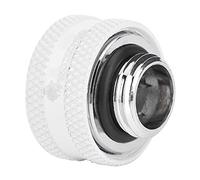 Richer-R 4 piezas / 6 piezas accesorio de compresión de refrigeración por agua para tubo acrílico rígido OD 14 mm (4 x blanco)