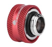 Richer-R 4 piezas / 6 piezas accesorio de compresión de refrigeración por agua para tubo acrílico rígido OD 14 mm (4 x rojo)