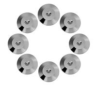 Richer-R 8pcs Almohadillas de Cono,Base de los Pies de Espiga Universal para Altavoz/Amplificador/CD-DVD/Grabadora de Tocadiscos/Chasis(Cobre,25 mm * 4 mm)
