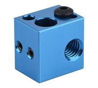 Richer-R Bloque de Calentador,Bloque de la Calefacción para 3D Impresora Extrusora(Aleación de Aluminio, Roscada),Accesorios de Impresora 3D, Durable,Resistencia a Altas Temperaturas,Seguro(Azul)
