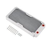 Richer-R Cambiador de Calor Radiador de Enfriamiento,G1 / 4 Tubo de Refrigeración por Agua para PC,Equipos de Belleza,Equipos de Impresión 3D,Purificadores de Aire, LED,etc.(Blanco)(240mm)