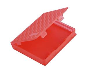 Richer-R Estuche de HDD de 2.5 "y SSD,Funda Protectora para Disco Duro(Disco Duro no Está Incluido)(Rojo)