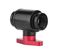 Richer-R G1/4" - Acoplamiento de válvula de bola cromo, válvula de aluminio para Watercooling (rojo)