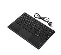 Richer-R Mini Bluetooth Teclado, Teclados Recargables Inalámbrico con Panel Táctil para PC Tableta, Teléfono Android (10.1 Pulgadas)