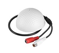 Richer-R Mini Micrófono CCTV Monitor de Sonido Recogida De Sonido Grabación de Voz Alta Sensibilidad para Monitoreo de TV, Alarma Antirrobo y Sistemas de Seguridad.(100 Metros)
