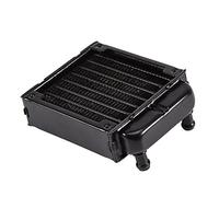 Richer-R Radiador de Aluminio de 80 mm, Radiador de Aluminio Refrigerado por Agua con CPU de Computadora, Radiador Refrigerado por Agua de 8 Tubos, Disipación de Calor Efectiva, Negro