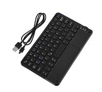 Richer-R Teclado Inalámbrico, Mini Teclado inalámbrico Bluetooth portátil y ultradelgado con Panel táctil,Diseño Compacto,para PC con Windows/teléfono/Tableta Android