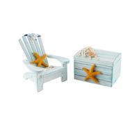 Richeyty 1 Juego de Mini Silla de Playa, Muebles en Miniatura, Miniaturas de Mesa, Silla en Miniatura, Silla Decorativa A