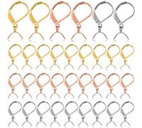 Richeyty 60 para Pendientes Franceses de Acero Inoxidable, Alambres para Oreja con HipoalergéNico para Hacer Joyas DIY