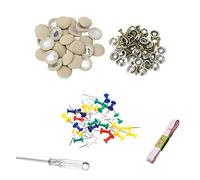 Richeyty 60 Piezas DIY Kit de Reparación Forro de Techo Fix Cedimento Headliner Hebilla Hebilla Tornillo Pegamento para Camión/Coche Tornillo Reparación Techo Beige