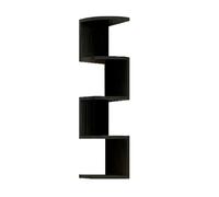 Richeyty Estante de Esquina Punzonado-Pared Libre Dormitorio Sala de Estar Estantería de Esquina Cocina Triángulo Gabinete Rack de Almacenamiento