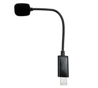 Richeyty Micrófono USB Portátil, Minimicrófono Ajustable Antirruido, Minimicrófono USB para Computadora Portátil/PC