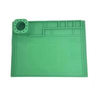 Richeyty Plataforma de Alfombrilla de Soldadura por Adsorción Resistente Al Magnética para Estación de Soldadura BGA Almohadilla de Reparación de Silicona 400x300 mm