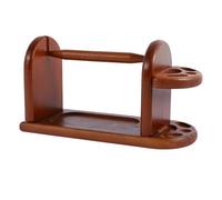 Richeyty Soporte de Hilo de Madera para Tejer Crochet, Soporte para Estante de Hilo con Ranuras, Girador de Hilo Horizontal, Dispensador de Bolas de Hilo Estable