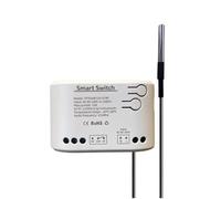 Richeyty Tuya Smart Life WiFi Interruptor Relé Monitor de Temperatura y Humedad Termostato Sensor Relé de Contacto Seco Pasivo CA 85-250 V