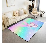 richhome Bonita alfombra de área de 100 x 150 cm con inicial en Y personalizada para sala de estar para dormitorio, letras del alfabeto, decoración de interiores