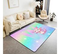 richhome Bonita alfombra de área de 100 x 150 cm con inicial personalizada W para sala de estar para dormitorio, letras del alfabeto, decoración de interiores